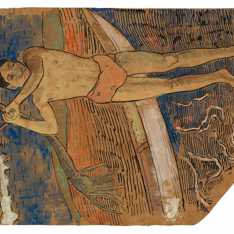 Man with an Ax (ca. 1891–1893) by Paul Gauguin 1000 Puzzle 3D Modell
