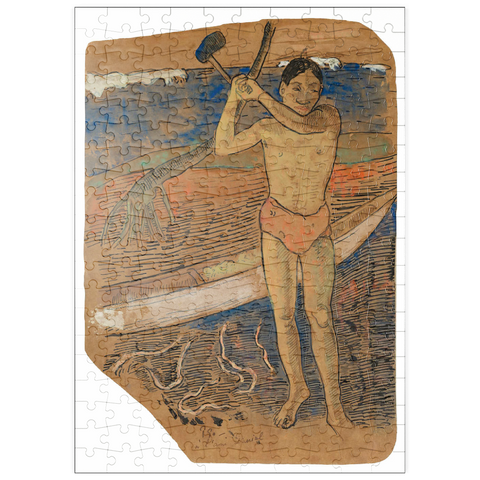 puzzleplate Man with an Ax (ca. 1891–1893) by Paul Gauguin 200 Puzzle