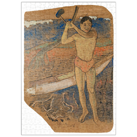 puzzleplate Man with an Ax (ca. 1891–1893) by Paul Gauguin 500 Puzzle