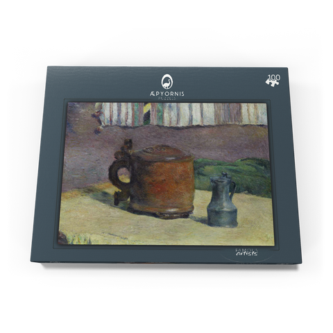 Still Life: Wood Tankard and Metal Pitcher (1880) by Paul Gauguin 100 Puzzle Schachtel Ansicht3