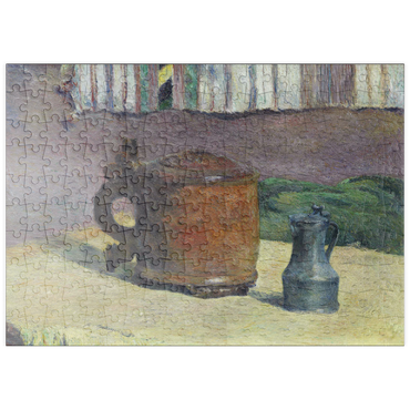 puzzleplate Still Life: Wood Tankard and Metal Pitcher (1880) by Paul Gauguin 200 Puzzle