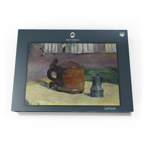 Still Life: Wood Tankard and Metal Pitcher (1880) by Paul Gauguin 500 Puzzle Schachtel Ansicht3