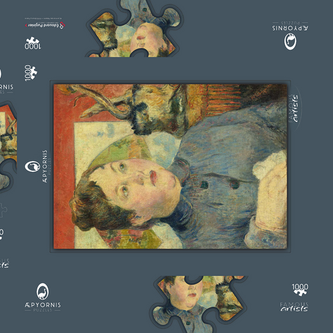 Madame Alexandre Kohler (ca. 1887–1888) by Paul Gauguin 1000 Puzzle Schachtel 3D Modell