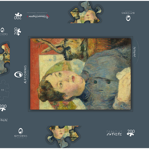 Madame Alexandre Kohler (ca. 1887–1888) by Paul Gauguin 200 Puzzle Schachtel 3D Modell