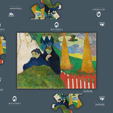 Mistral (Arlésiennes) (1888) by Paul Gauguin 1000 Puzzle Schachtel 3D Modell