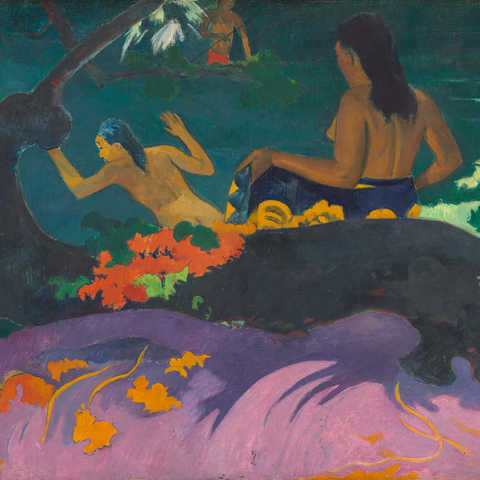 By the Sea (Fatata te Miti) 1892 by Paul Gauguin 500 Puzzle 3D Modell