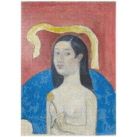 Darstellung des Puzzle-Motivs Portrait of the Artist’s Mother (Eve) (ca. 1889-1890) by Paul Gauguin – Puzzleteile: 1000