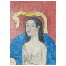 Darstellung des Puzzle-Motivs Portrait of the Artist’s Mother (Eve) (ca. 1889-1890) by Paul Gauguin – Puzzleteile: 200