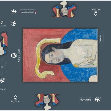 Portrait of the Artist’s Mother (Eve) (ca. 1889–1890) by Paul Gauguin 200 Puzzle Schachtel 3D Modell