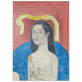 Darstellung des Puzzle Motivs Portrait of the Artist’s Mother (Eve) (ca. 1889-1890) by Paul Gauguin - Puzzleteile: 500