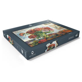 Darstellung des Puzzle Motivs Still Life with Peonies (1884) by Paul Gauguin - Puzzleteile: 100