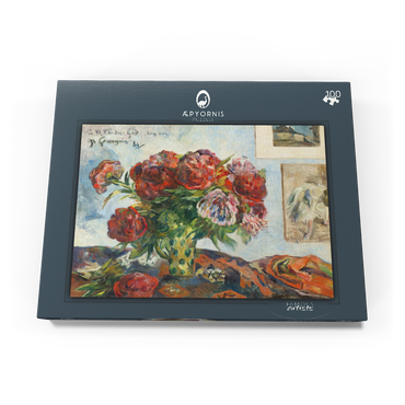 Still Life with Peonies (1884) by Paul Gauguin 100 Puzzle Schachtel Ansicht3