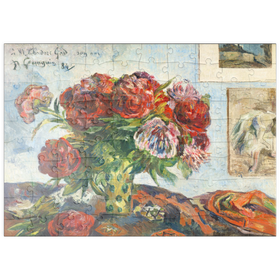 Darstellung des Puzzle Motivs Still Life with Peonies (1884) by Paul Gauguin - Puzzleteile: 100