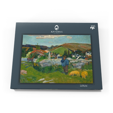 The Swineherd (1888) by Paul Gauguin 100 Puzzle Schachtel Ansicht3