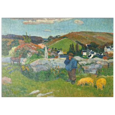 puzzleplate The Swineherd (1888) by Paul Gauguin 500 Puzzle