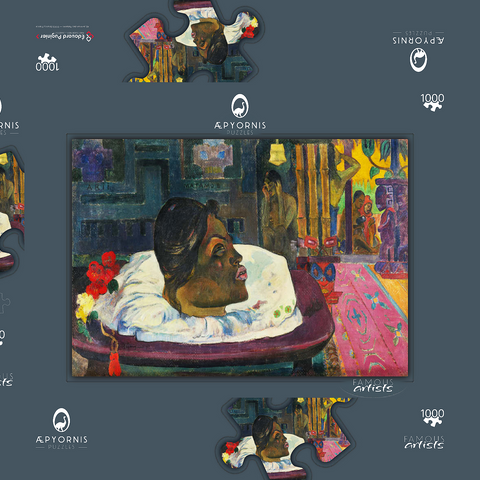 The Royal End (Arii Matamoe) (1892) by Paul Gauguin 1000 Puzzle Schachtel 3D Modell