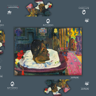 The Royal End (Arii Matamoe) (1892) by Paul Gauguin 500 Puzzle Schachtel 3D Modell