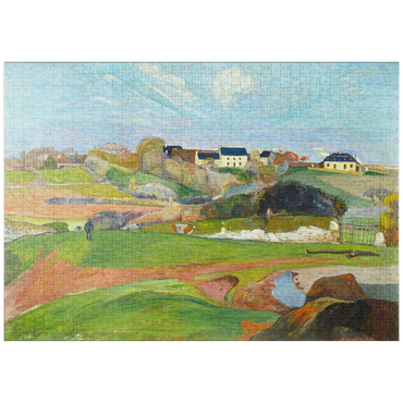 puzzleplate Landscape at Le Pouldu (1890) by Paul Gauguin 1000 Puzzle