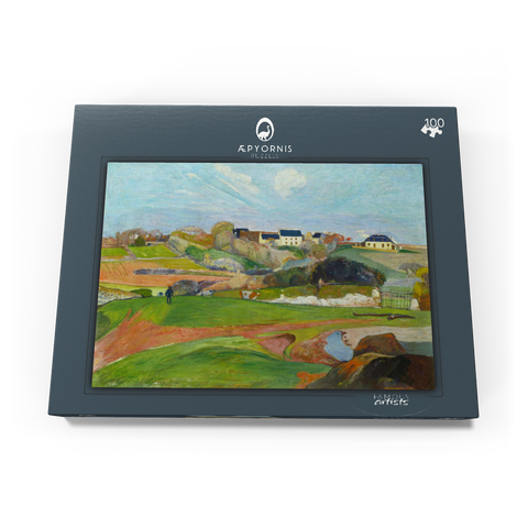 Landscape at Le Pouldu (1890) by Paul Gauguin 100 Puzzle Schachtel Ansicht3