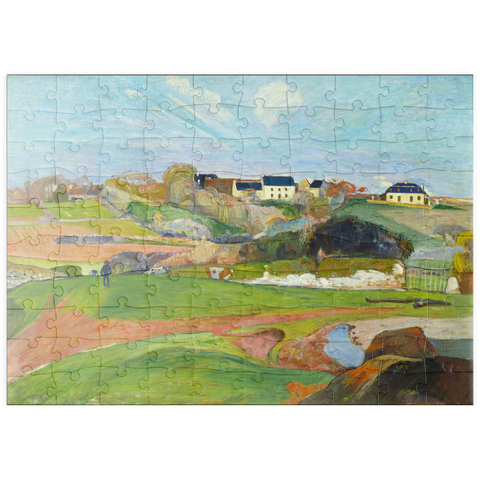 puzzleplate Landscape at Le Pouldu (1890) by Paul Gauguin 100 Puzzle
