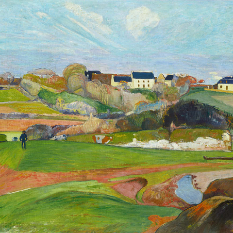 Landscape at Le Pouldu (1890) by Paul Gauguin 100 Puzzle 3D Modell