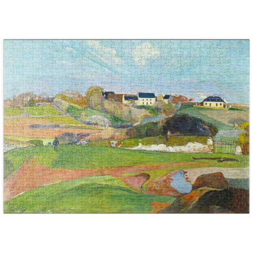 puzzleplate Landscape at Le Pouldu (1890) by Paul Gauguin 500 Puzzle