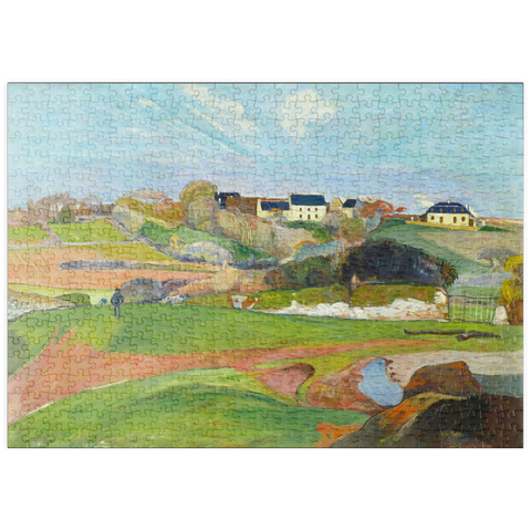 puzzleplate Landscape at Le Pouldu (1890) by Paul Gauguin 500 Puzzle