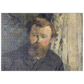 Darstellung des Puzzle Motivs Paul Gauguin's Portrait of Achille Granchi Taylor (1885) - Puzzleteile: 500