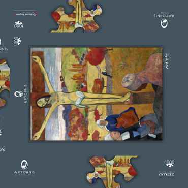 Paul Gauguin's The Yellow Christ (Le Christ jaune) (1886) 1000 Puzzle Schachtel 3D Modell
