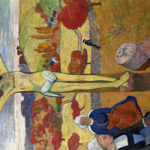 Paul Gauguin's The Yellow Christ (Le Christ jaune) (1886) 100 Puzzle 3D Modell