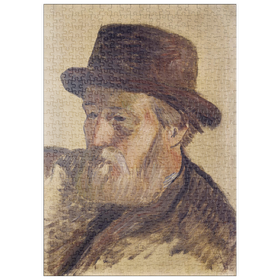 Darstellung des Puzzle Motivs Paul Gauguin's Portrait of a Man (1880) - Puzzleteile: 500