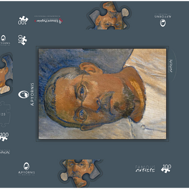 Paul Gauguin's Self-Portrait (1903) 100 Puzzle Schachtel 3D Modell