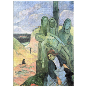 Darstellung des Puzzle-Motivs Paul Gauguin's The Green Christ (1889) – Puzzleteile: 1000