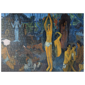 Darstellung des Puzzle Motivs Paul Gauguin's Where Do We Come From? What Are We? Where Are We Going? (1897) - Puzzleteile: 500