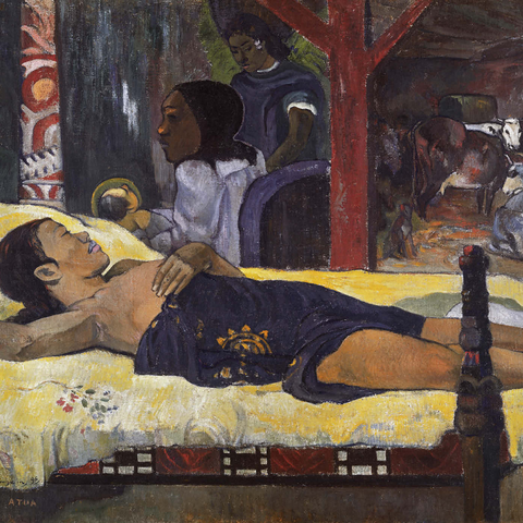 Paul Gauguin's The Birth of Christ (Te tamari no atua) (1896) 1000 Puzzle 3D Modell