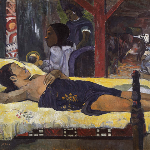 Paul Gauguin's The Birth of Christ (Te tamari no atua) (1896) 100 Puzzle 3D Modell