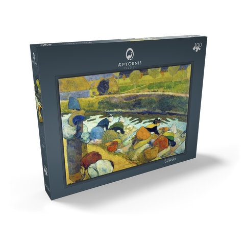 Paul Gauguin's Washerwomen (1888) 100 Puzzle Schachtel Ansicht2