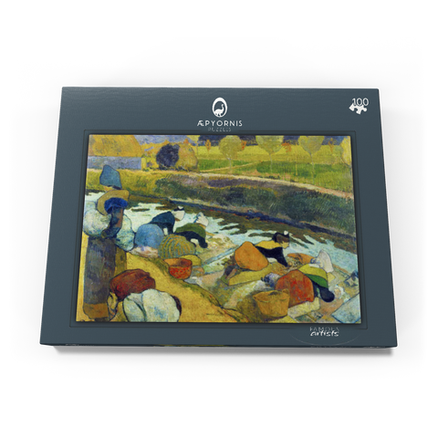Paul Gauguin's Washerwomen (1888) 100 Puzzle Schachtel Ansicht3