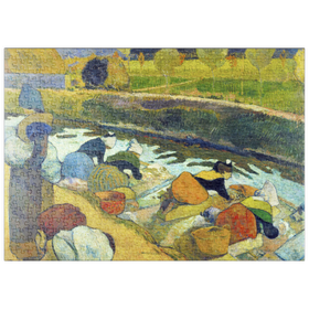 Darstellung des Puzzle Motivs Paul Gauguin's Washerwomen (1888) - Puzzleteile: 500