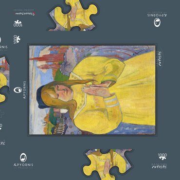 Paul Gauguin's Young Christian Girl (1894) 1000 Puzzle Schachtel 3D Modell
