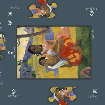Paul Gauguin's When Will You Marry? (1892) 500 Puzzle Schachtel 3D Modell