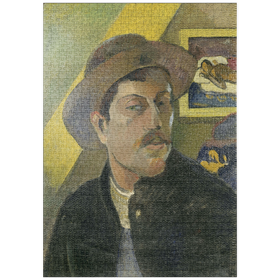 Darstellung des Puzzle-Motivs Paul Gauguin's Self-Portrait in a Hat (1893) – Puzzleteile: 1000