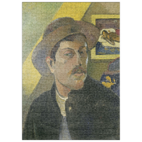 Darstellung des Puzzle Motivs Paul Gauguin's Self-Portrait in a Hat (1893) - Puzzleteile: 500