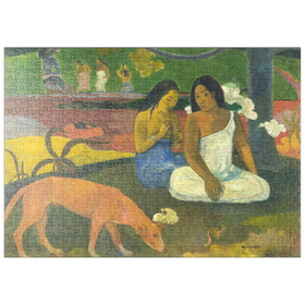 Darstellung des Puzzle Motivs Paul Gauguin's Arearea (1892) - Puzzleteile: 500