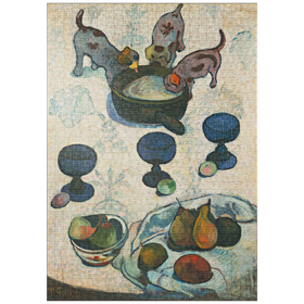 Darstellung des Puzzle-Motivs Paul Gauguin's Still Life with Three Puppies (1888) – Puzzleteile: 1000
