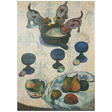 puzzleplate Paul Gauguin's Still Life with Three Puppies (1888) 1000 Puzzle