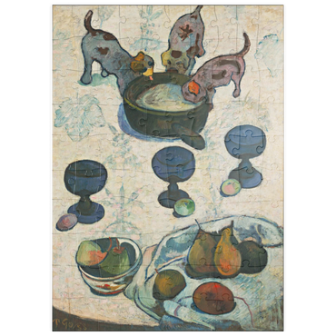 puzzleplate Paul Gauguin's Still Life with Three Puppies (1888) 100 Puzzle