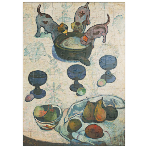 puzzleplate Paul Gauguin's Still Life with Three Puppies (1888) 100 Puzzle