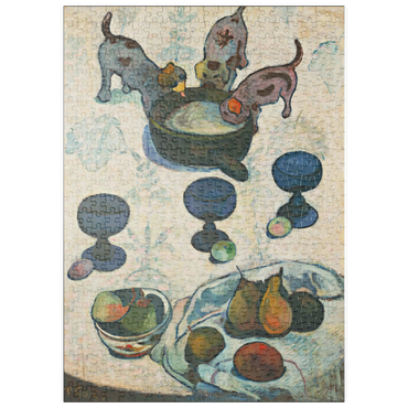 puzzleplate Paul Gauguin's Still Life with Three Puppies (1888) 500 Puzzle
