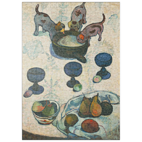 puzzleplate Paul Gauguin's Still Life with Three Puppies (1888) 500 Puzzle